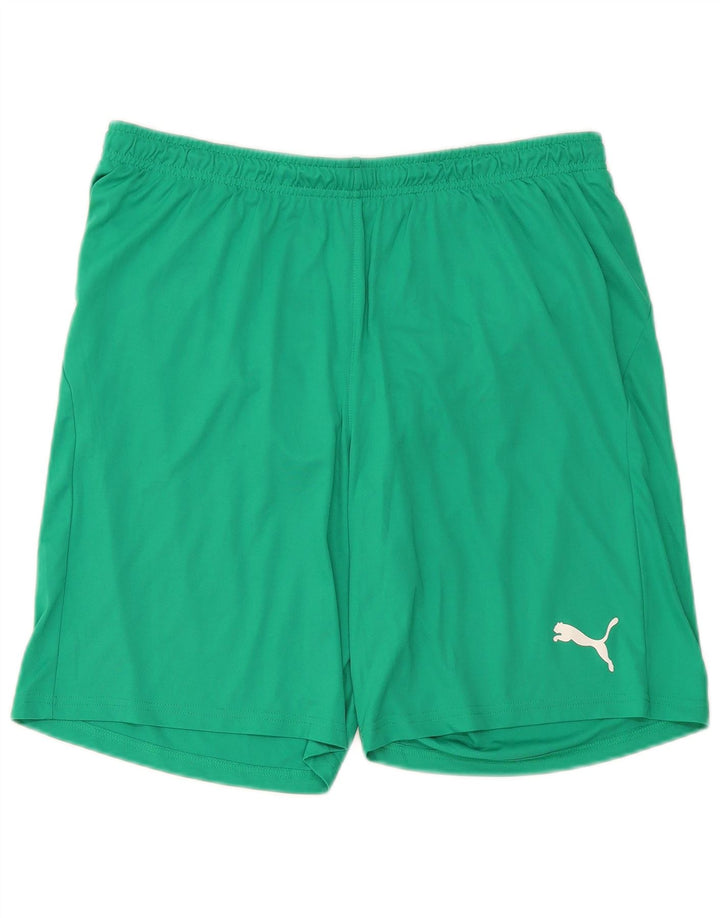 Puma Herren-Sportshorts, groß, grünes Polyester