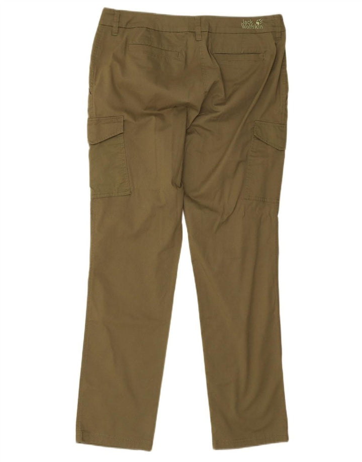 Jack Wolfskin Damen Slim Cargohose UK 12 Medium W34 L30 Khaki