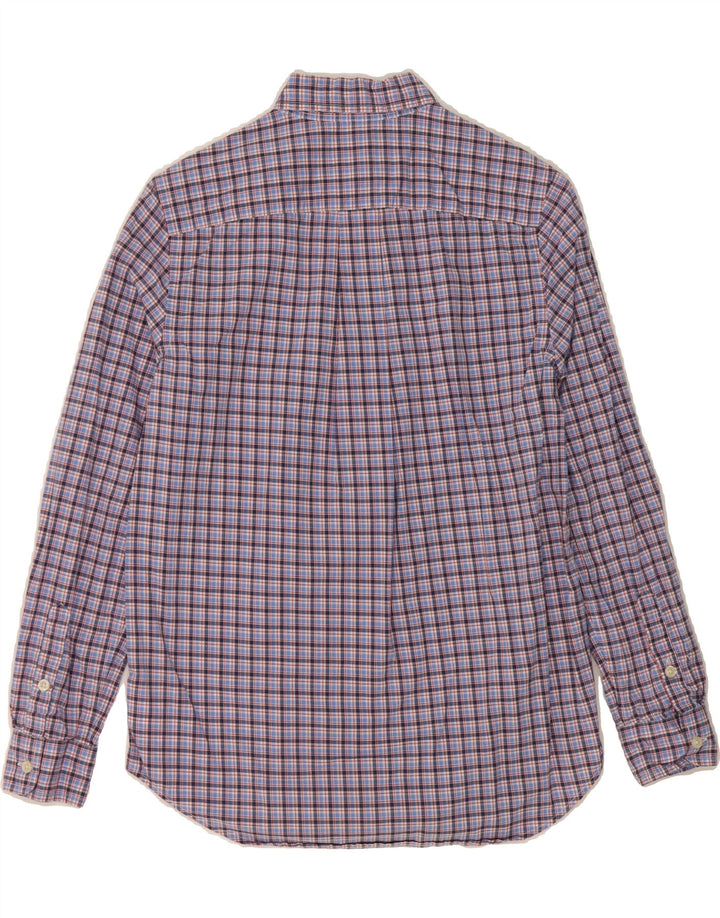 RALPH LAUREN Boys Shirt 14-15 Years Large Blue Check Cotton Vintage Ralph Lauren and Second-Hand Ralph Lauren from Messina Hembry 