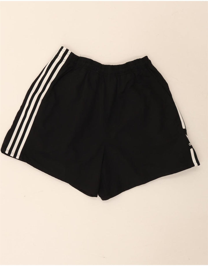 Adidas Damen Sportshorts UK 10 Small Schwarz Nylon