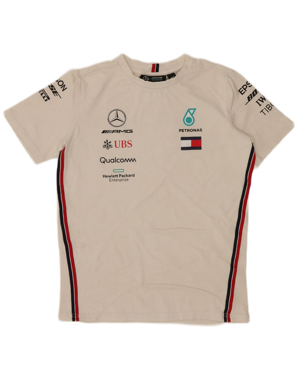 Tommy Hilfiger Jungen T-Shirt mit Grafik, 11–12 Jahre, Weiß