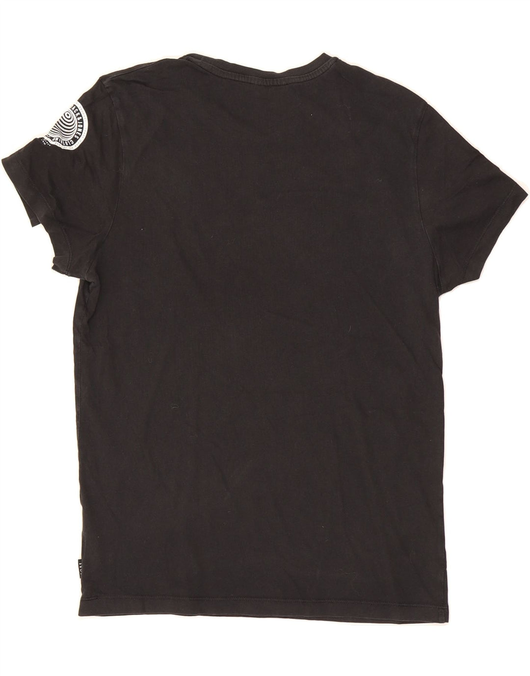JACK & JONES Mens Graphic T-Shirt Top Medium Black Colourblock Cotton Vintage Jack & Jones and Second-Hand Jack & Jones from Messina Hembry 