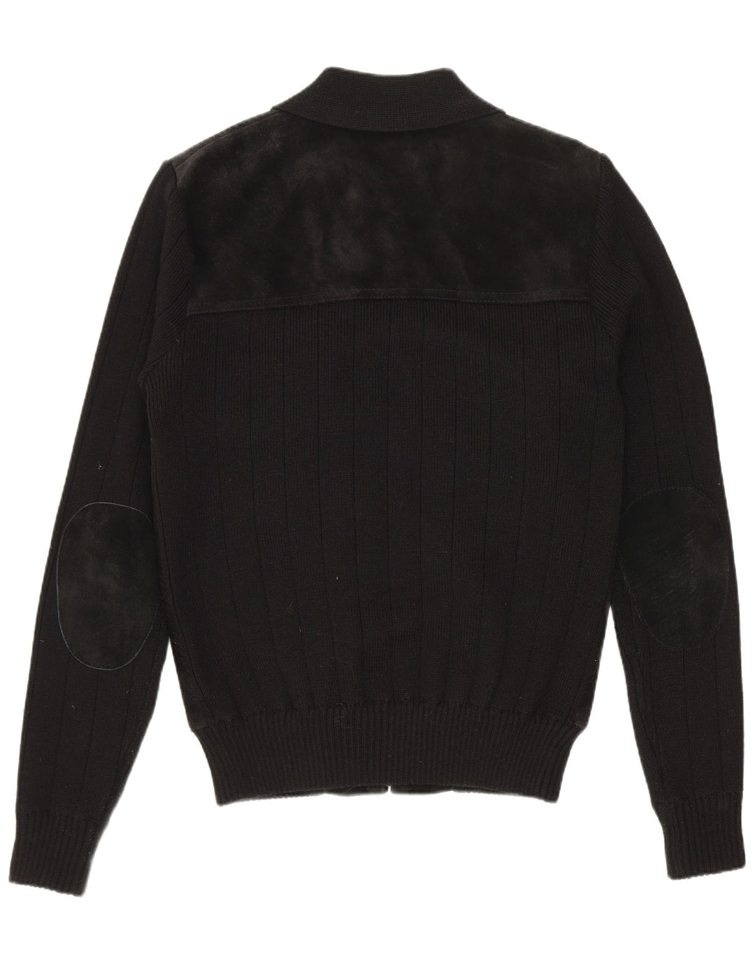 VINTAGE Herren Wildleder Bomberjacke EU 50 Großes schwarzes Leder