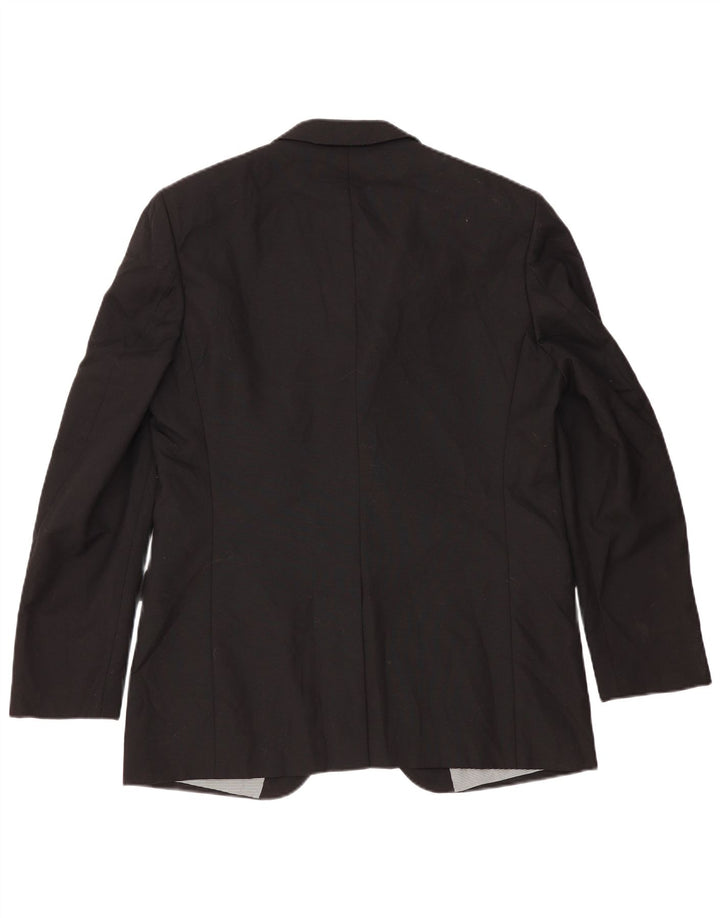 Marks & Spencer Herren Autograph 2-Knopf-Blazerjacke UK 42 XL Schwarz