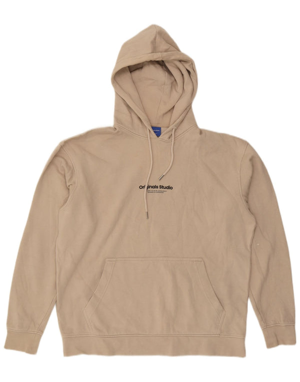 Jack & Jones Herren Kapuzenpullover XL Beige Baumwolle