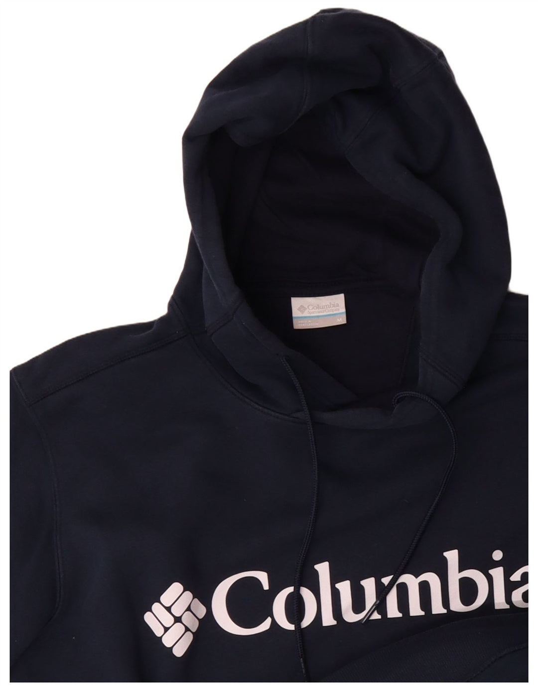 COLUMBIA Herren-Kapuzenpullover mit Grafik, mittlere marineblaue Baumwolle