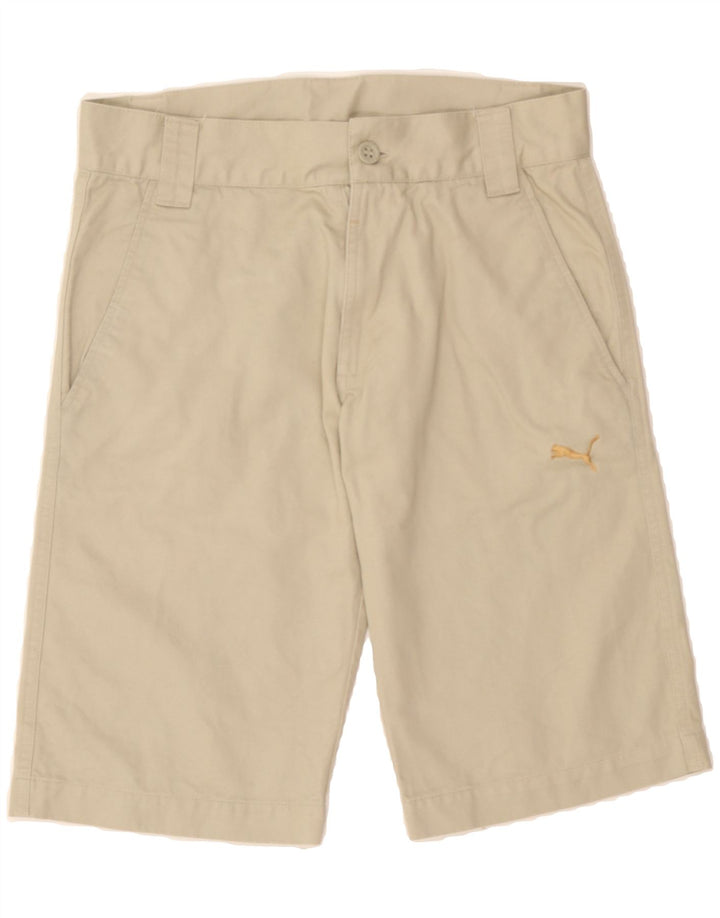 PUMA Mens High Waist Chino Shorts Small W30  Beige Vintage Puma and Second-Hand Puma from Messina Hembry 