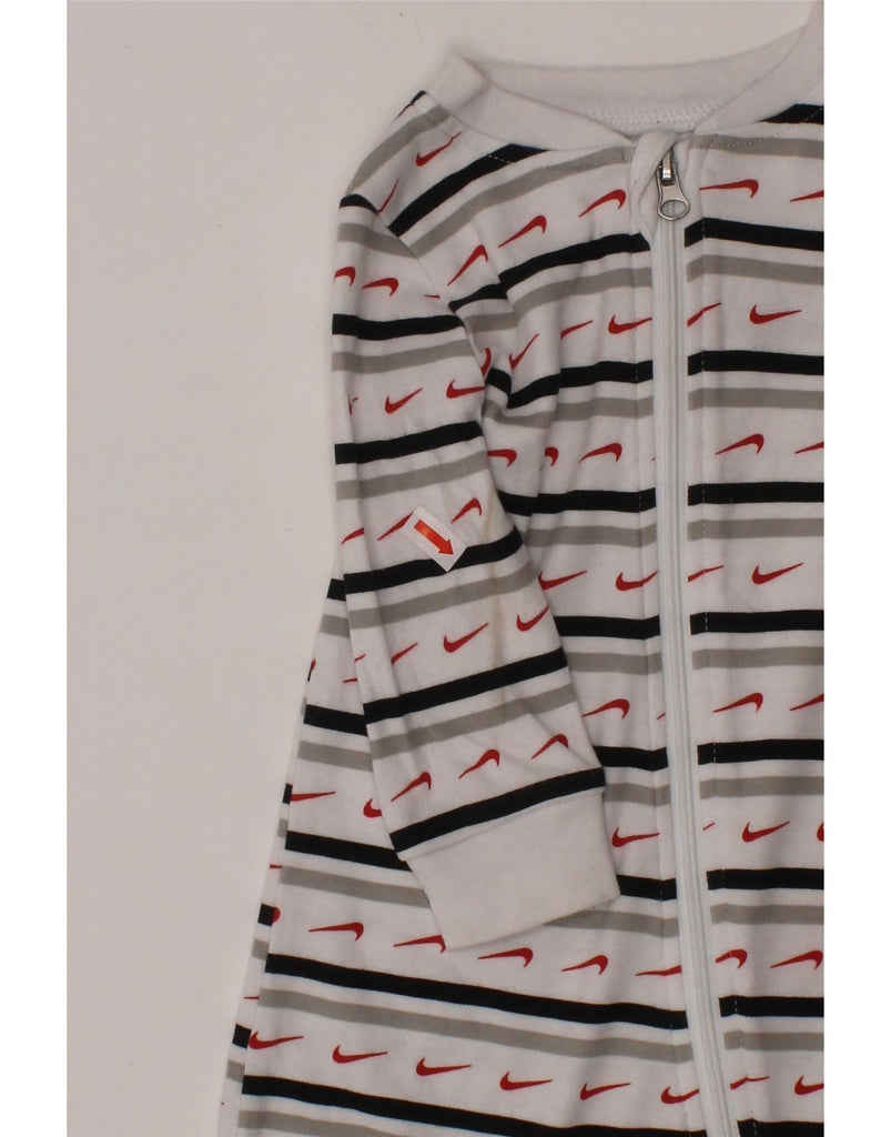 NIKE Baby Boys Graphic Long Sleeve Jumpsuit 3-6 Months  White Striped Vintage Nike and Second-Hand Nike from Messina Hembry 