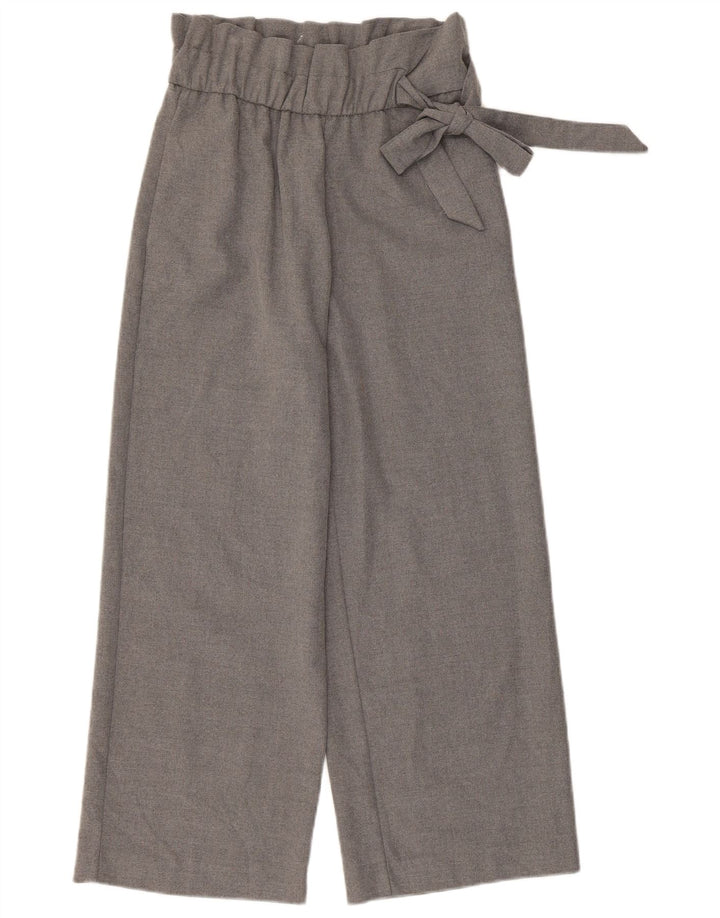 Zara Damen-Hose, kurz, Größe S, W26, L24, Grau, Polyester