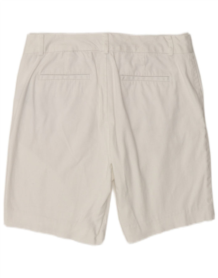Ralph Lauren Damen Chinoshorts US 8 Medium W32 Weiße Baumwolle