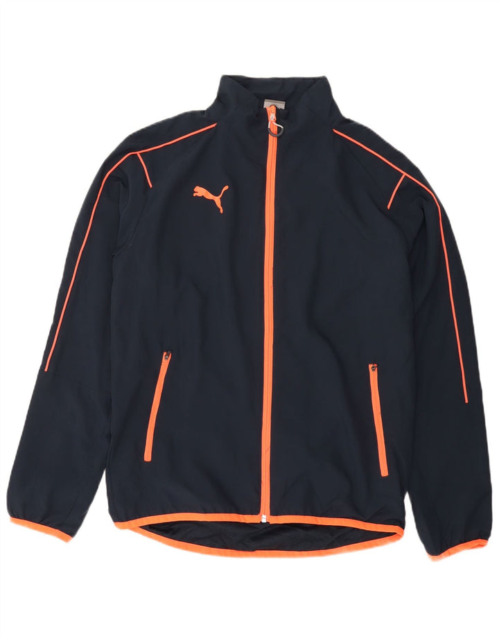 PUMA Herren-Trainingsanzug-Oberteil, Jacke, klein, marineblau, Polyester