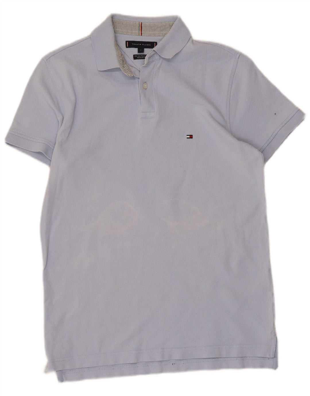 TOMMY HILFIGER Herren-Poloshirt mit normaler Passform, kleine blaue Baumwolle