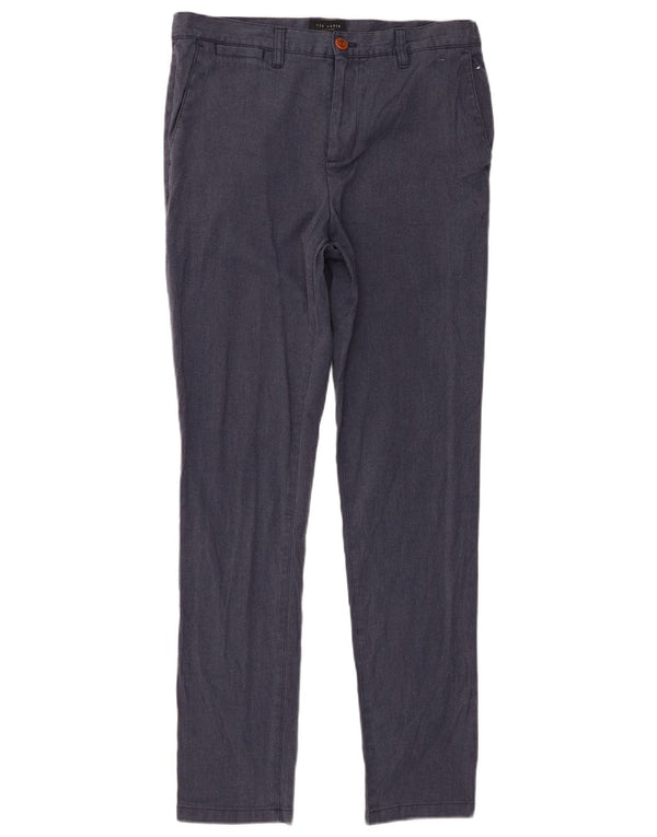 Ted Baker Slim Chino-Hose für Herren, W30, L31, Marineblau, Polyester