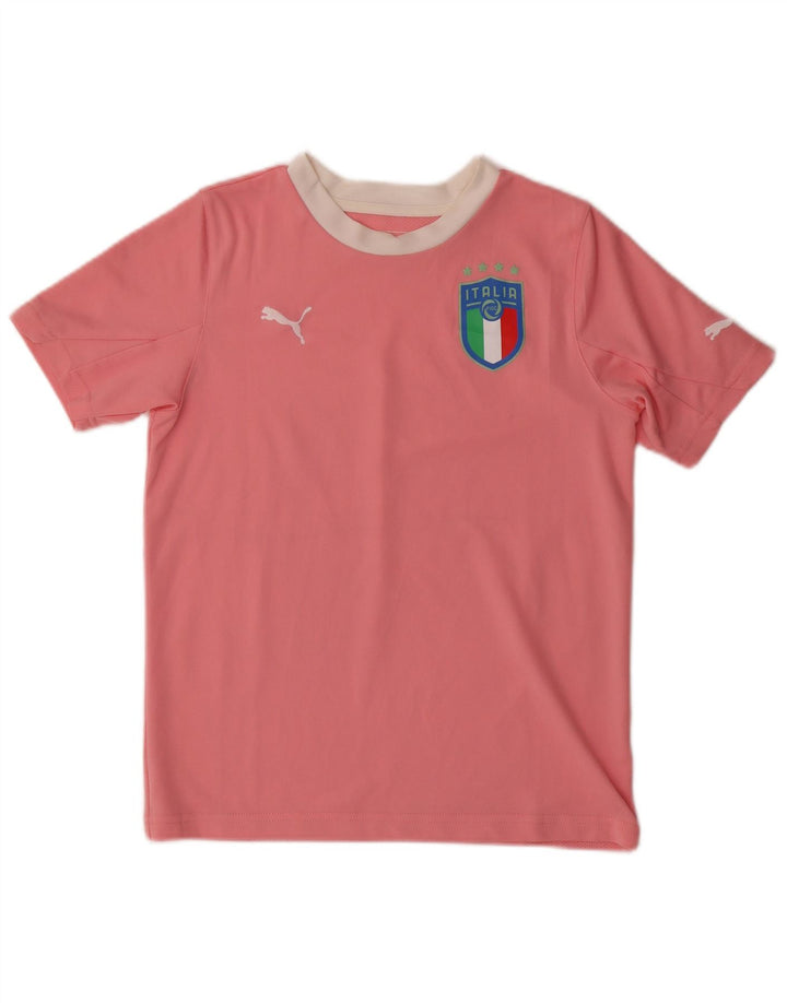 PUMA Mädchen Italia Graphic T-Shirt Top 11-12 Jahre Rosa