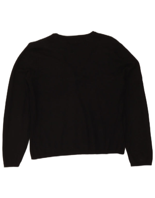 Marks & Spencer Damen-Cardigan-Pullover UK 14 Mittelschwarze Viskose
