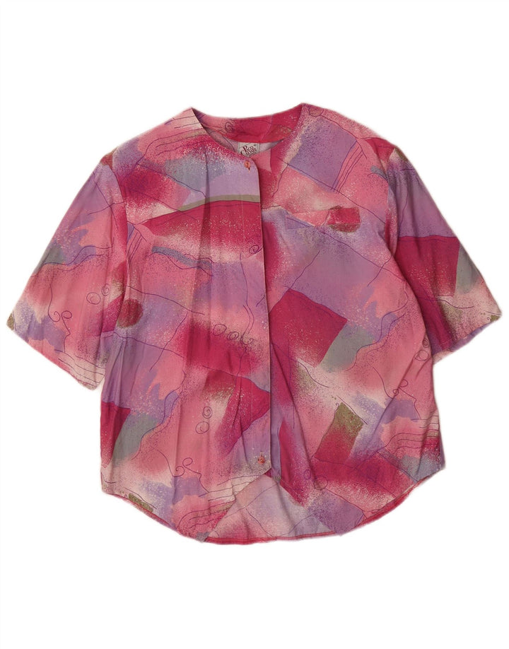 Paco Calvari Damen-Hemdbluse, EU 42, groß, mehrfarbig, geometrisch