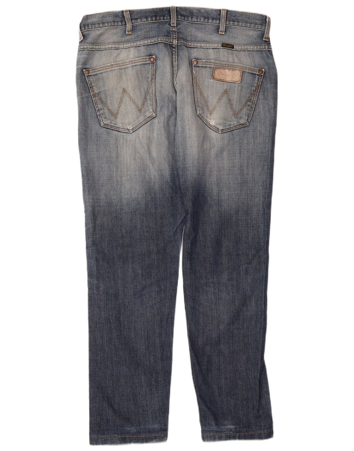 Wrangler Herren Straight Jeans W36 L30 Blaue Baumwolle