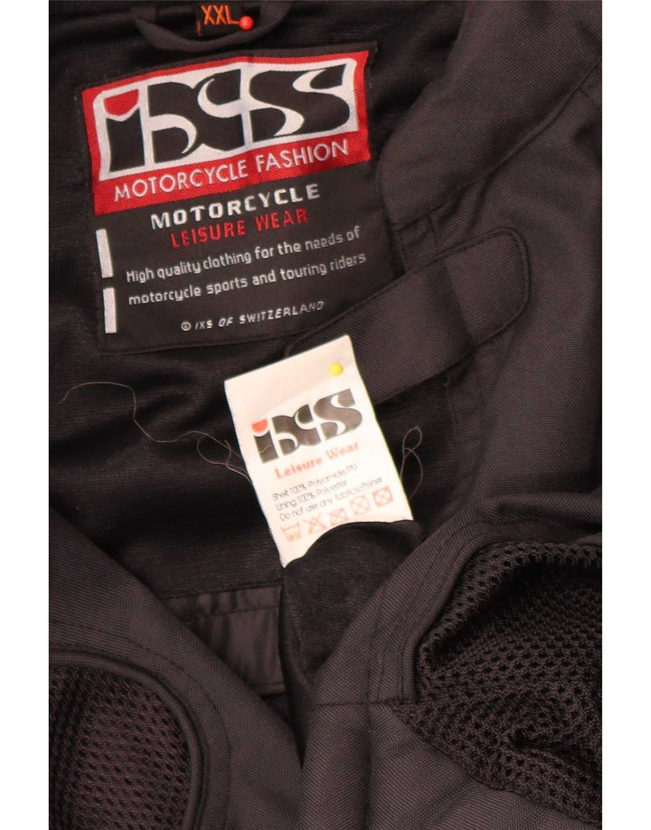 IXS Herren Motorrad Racer Jacke UK 44 2XL Schwarz Colourblock Polyamid