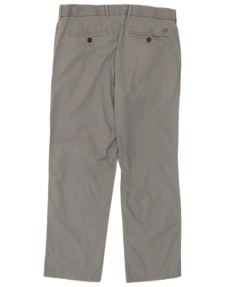 Marks & Spencer Herren-Chinohose, normal, W34, L29, Grau, Baumwolle