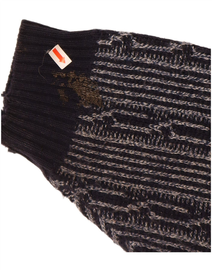 C & A Herren-Pullover mit U-Boot-Ausschnitt, groß, Marineblau, Fair-Isle-Polyacryl