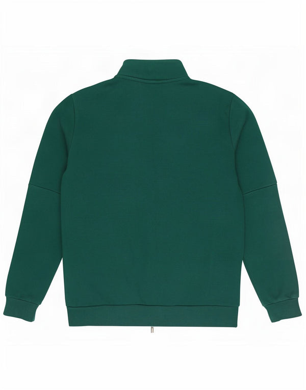Puma Mens Graphic Tracksuit Top Jacket Medium Green Colourblock Cotton