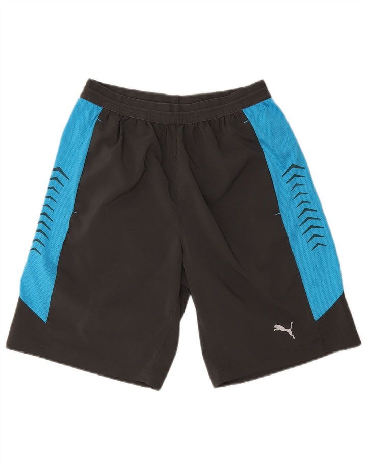 Puma Herren Graphic Sport Shorts Small Grau Farbblock