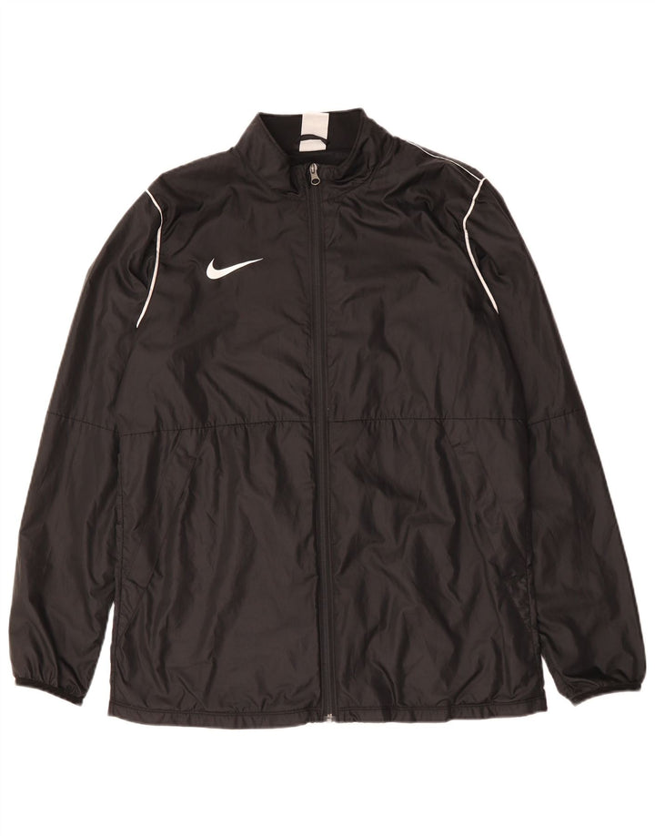 NIKE Herren Regenjacke UK 40 Large Schwarz Polyester
