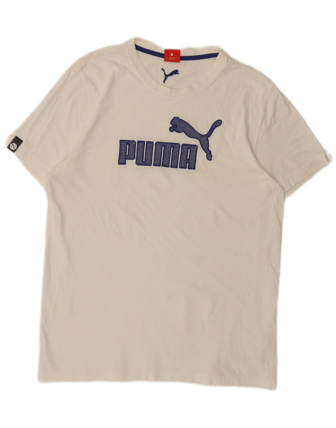 Puma Herren T-Shirt mit Grafik, Größe L, Weiß