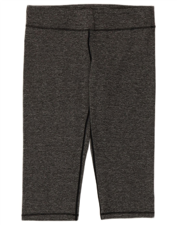 Freddy Capri-Trainingshose für Damen, UK 14, Größe L, grau geflecktes Polyester