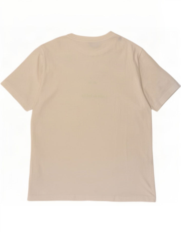 Diesel Herren Grafik-T-Shirt-Oberteil Mittelweiß