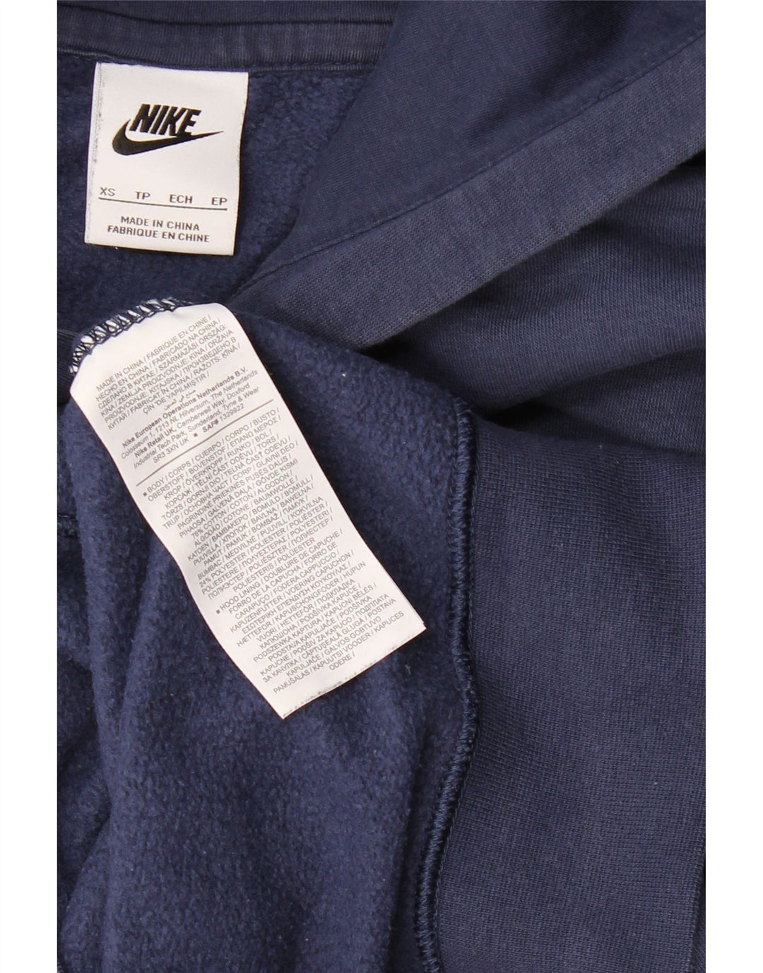NIKE Herren-Kapuzenpullover mit Grafik, XS, Marineblau, Baumwolle