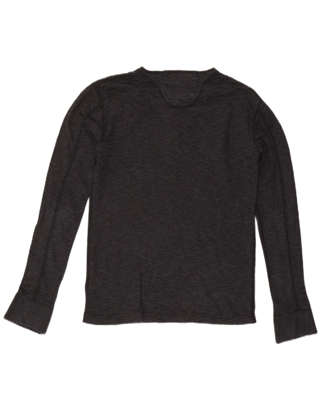 SUPERDRY Herren-Langarmshirt aus mittelgrauer Baumwolle