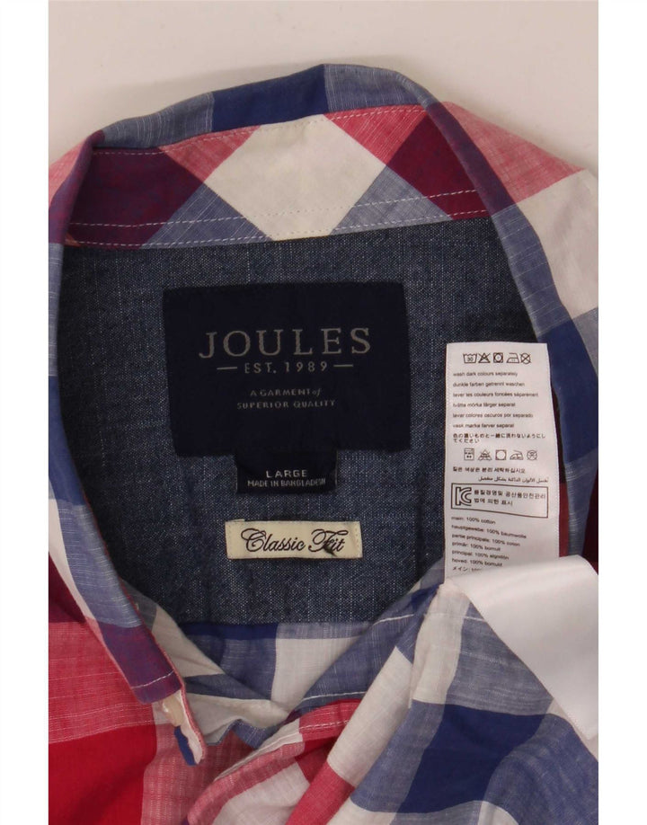 Joules Herren-Hemd, kurzärmelig, klassische Passform, groß, mehrfarbig, Gingham