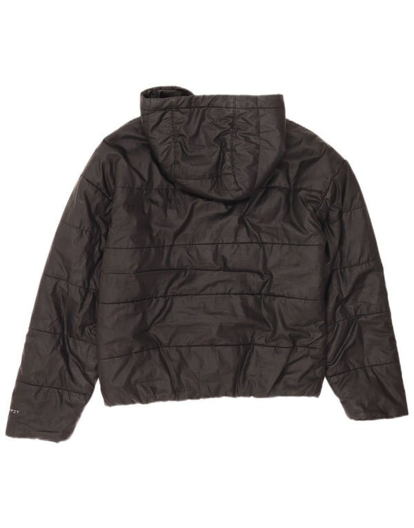 Nike Damen Therma-Fit Hooded Oversized Wattierte Jacke UK 6 XS Schwarz