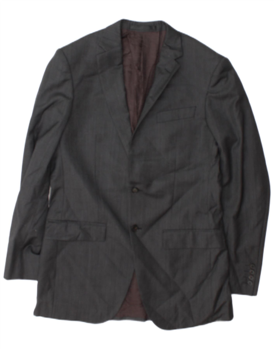Zignone Herren-Blazer mit 2 Knöpfen, UK 38, Mittelgrau