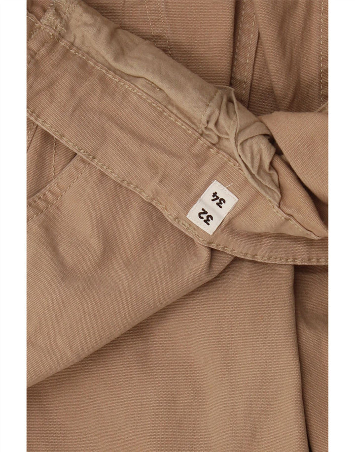JACK & JONES Mens Slim Cargo Trousers W32 L29  Beige Cotton Vintage Jack & Jones and Second-Hand Jack & Jones from Messina Hembry 