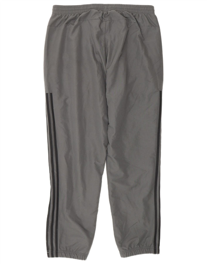 ADIDAS Mens Tracksuit Trousers Joggers Large  Grey Polyester