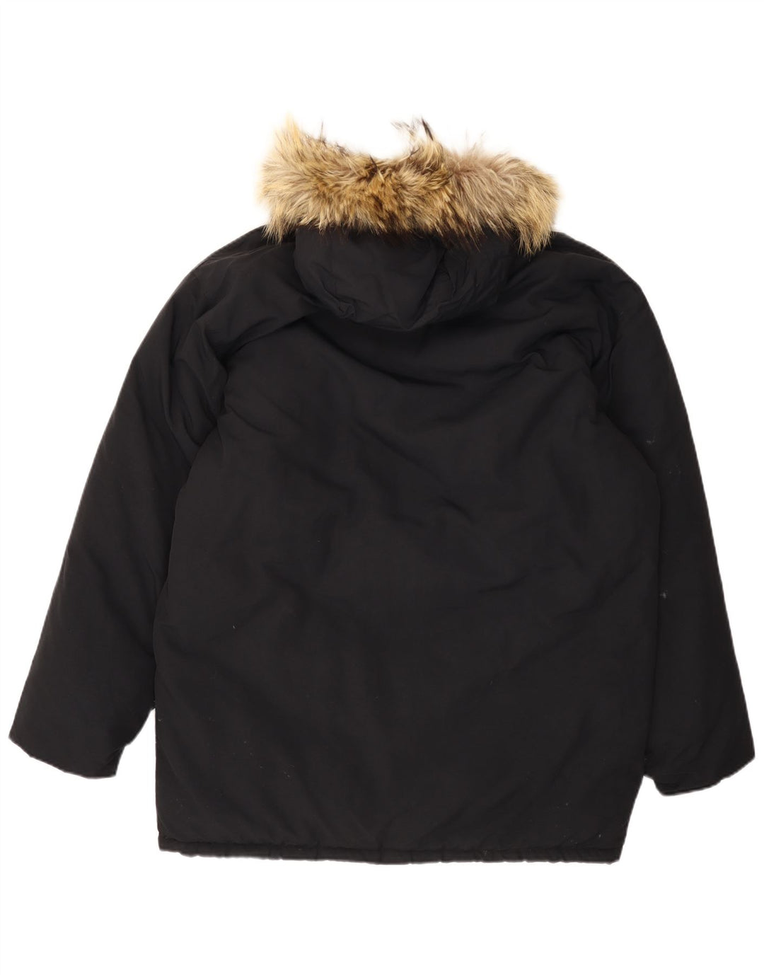AESSE Herren-Parkajacke mit Kapuze, UK 40, Größe L, Schwarz