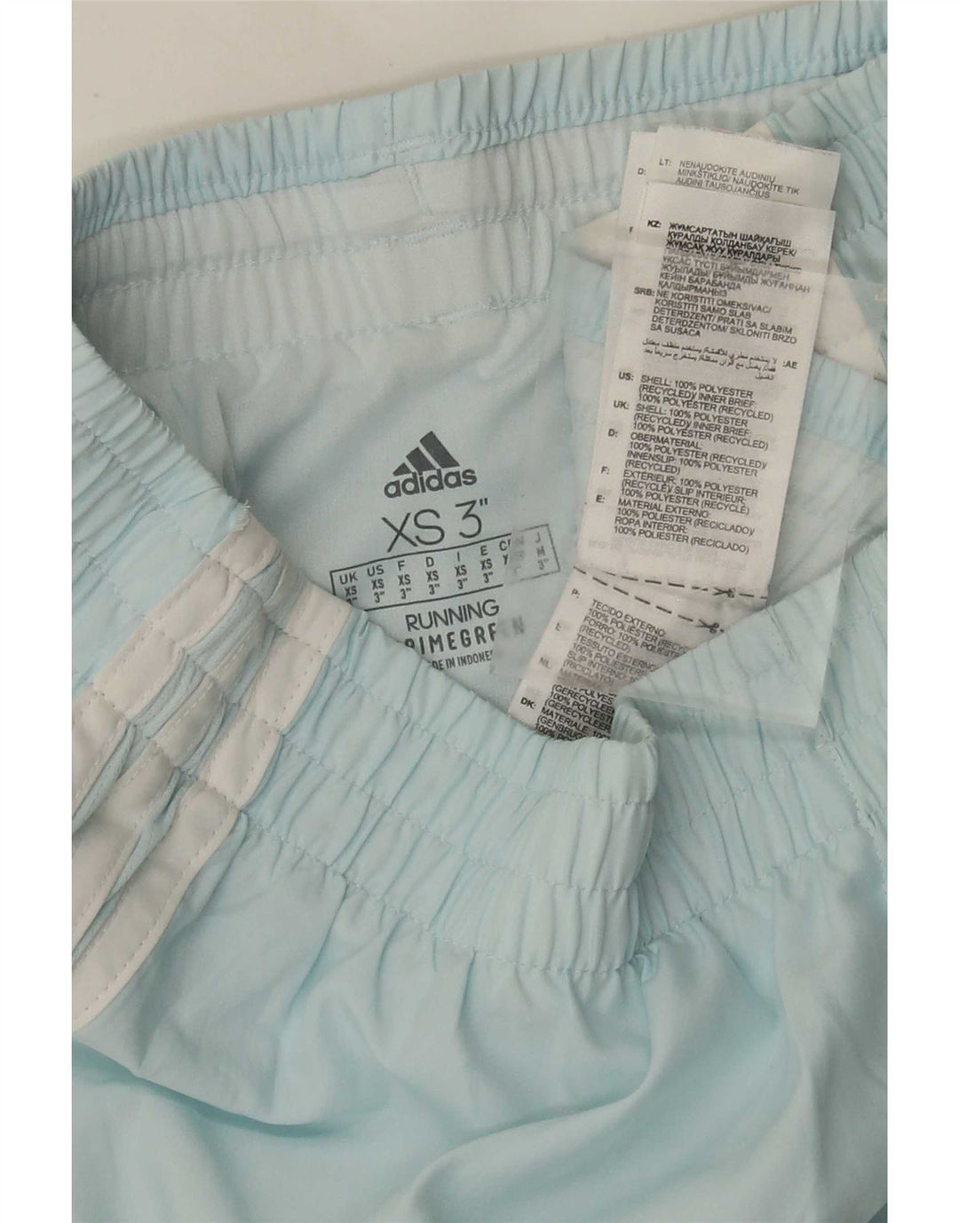Adidas Damen Primegreen Sport Shorts XS Blau Polyester