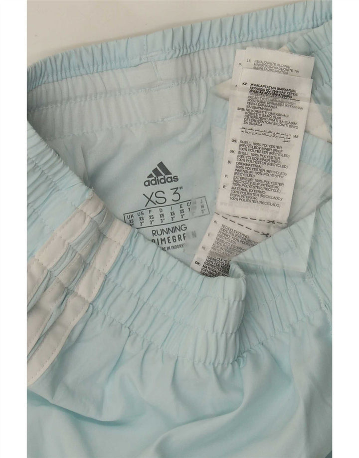 Adidas Damen Primegreen Sport Shorts XS Blau Polyester