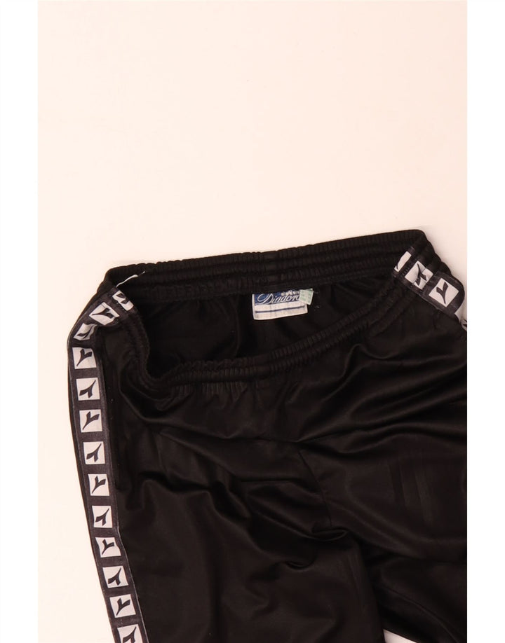 DIADORA Damen-Trainingsanzug, übergroß, mit Grafik, UK 10, Größe S, Schwarz