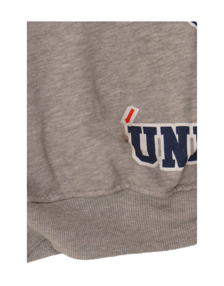 CONVERSE Womens Oversized Sweatshirt Jumper UK 10 Small Grey