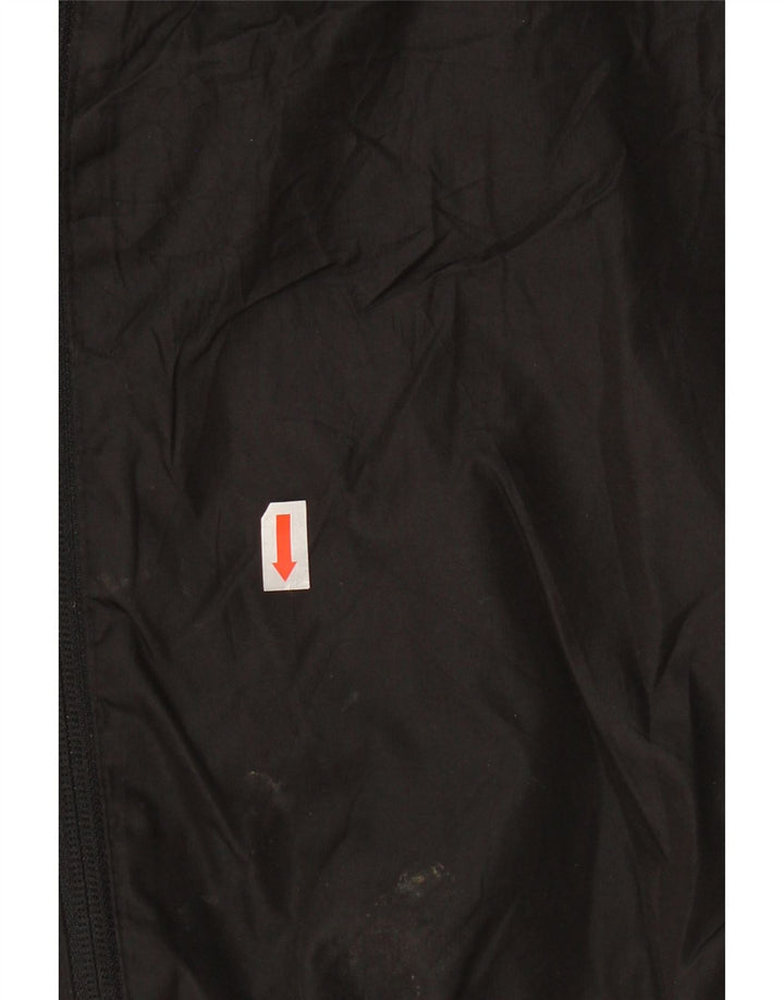 PUMA Boys Graphic Hooded Rain Jacket 10-11 Years Medium Black Polyester Vintage Puma and Second-Hand Puma from Messina Hembry 