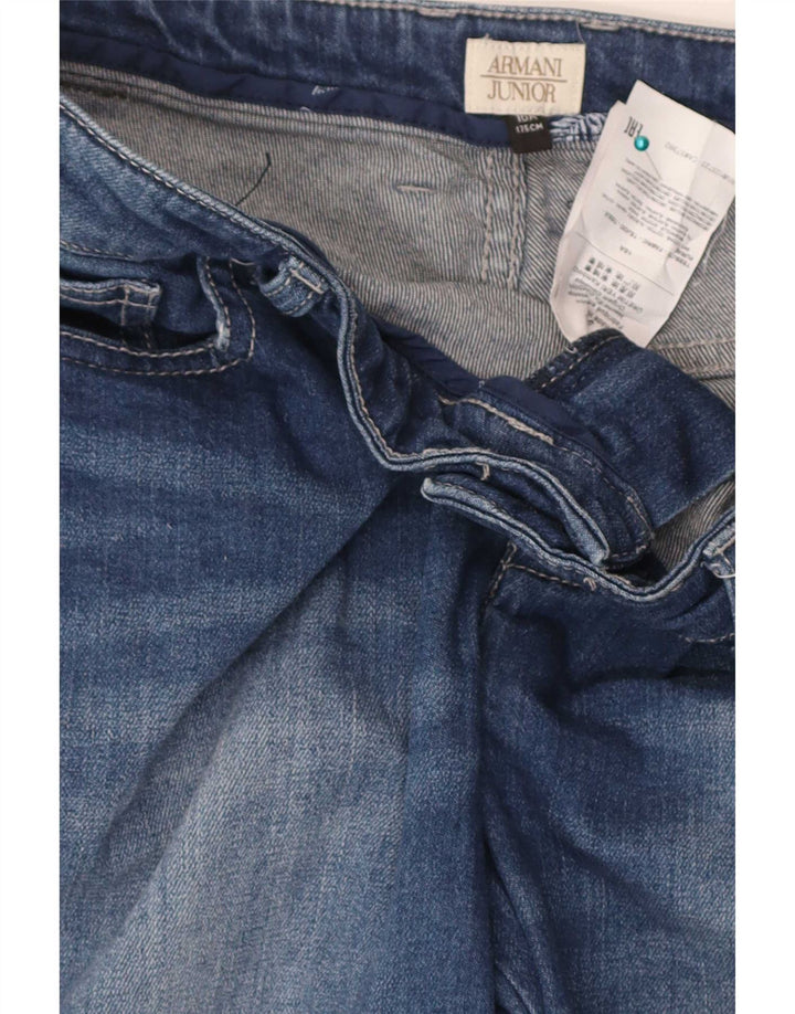 Armani Junior Jungen Jeansshorts 15-16 Jahre W32 Blaue Baumwolle