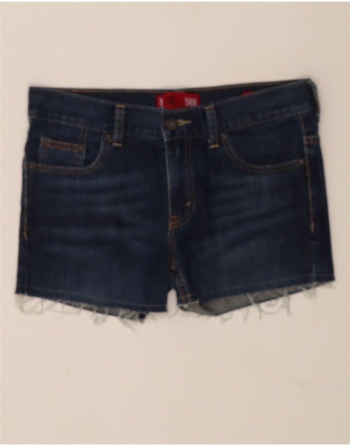 LEVI'S Womens 568 Denim Shorts W30 Medium Blue Cotton Vintage Levi's and Second-Hand Levi's from Messina Hembry 