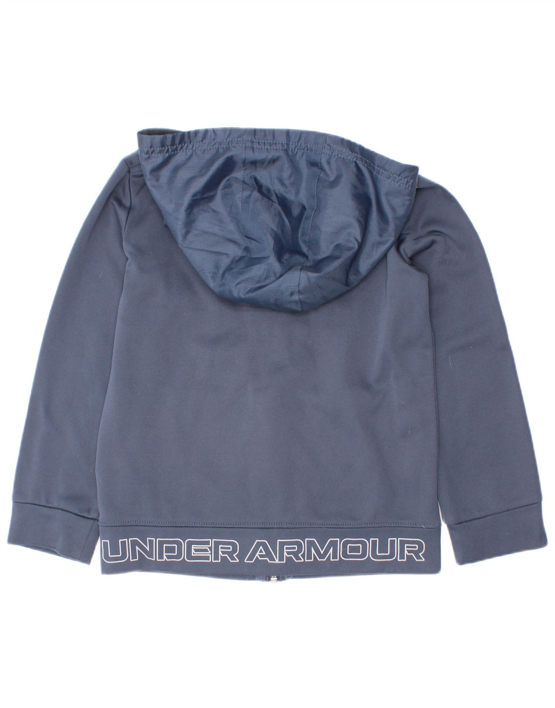 Under Armour Jungen-Kapuzenpullover mit Reißverschluss, 5–6 Jahre, marineblaues Polyester