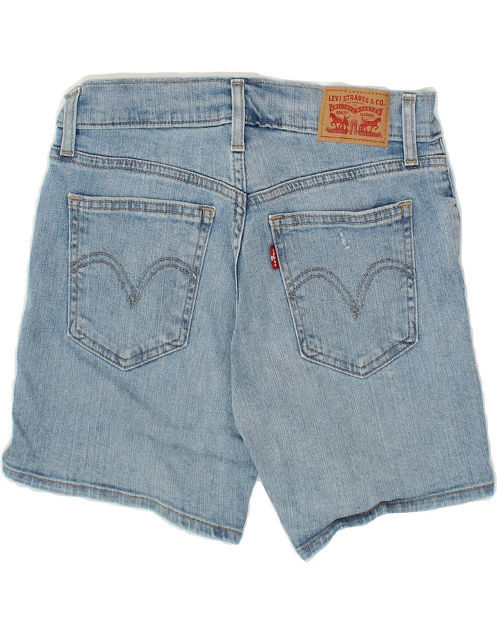 LEVI'S Womens Distressed Denim Shorts W26 Small Blue Vintage Levi's and Second-Hand Levi's from Messina Hembry 