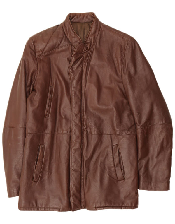 Vintage Herren Lederjacke IT 46 Small Brown