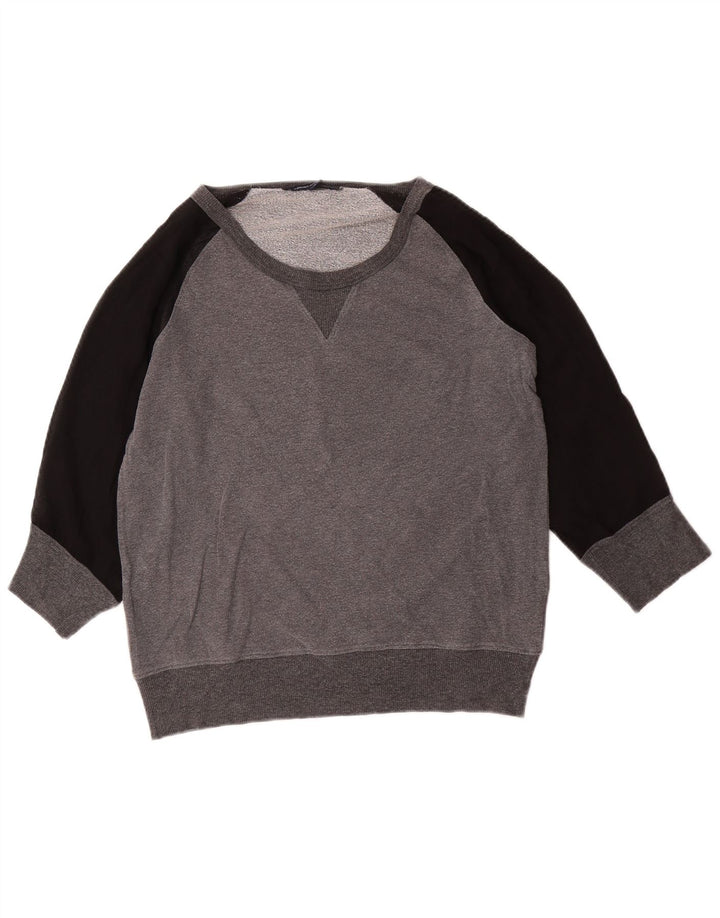French Connection Damen-Sweatshirt mit 3/4-Ärmeln, Gr. 10, Größe S, Grau