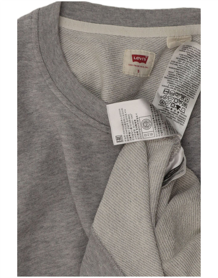 LEVI'S Herren-Sweatshirt mit lockerer Passform, Größe S, Grau, Baumwolle